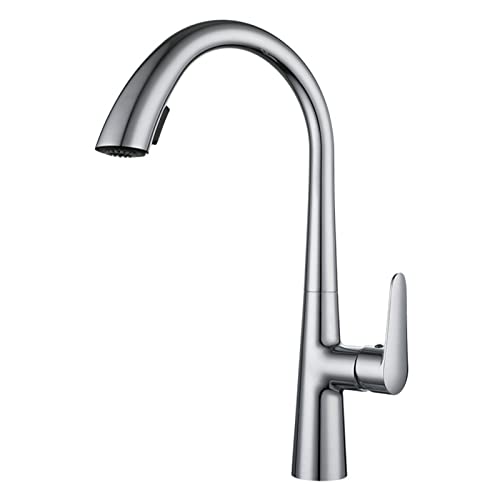 Moderne B -Küche Zapfhähne mit Auszugsspray- und Teleskopdesign heißer und kaltes Wasserhahn für Küchenspüle Chrom Finish LWX Moderne B -Küche Zapfhähne mit Auszugsspray- und Teleskopdesign heißer und kaltes Wasserhahn für Küchenspüle Chrom Finish LWX von YCVAWEOD
