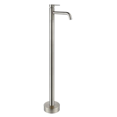 Moderne Badeduschmixer TAP Freestanding Badewanne Tap Bad Waschbecken Heiße und kalte Eingriff Messingbad Badewanne Haken Schwarz Made in China LWX von YCVAWEOD