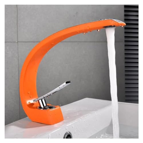 Moderne Messing Badezimmerbeckenmixer Wasserhahn mit gebürstetem Nickel Finish Einer Hebel Heißer kaltes Wasser Waschbecken Wasserhahn für Waschtisch und Küchenchrom -Badezimmer Wasserhähne LWX Moderne Messing Badezimmerbeckenmixer Wasserhahn mit gebürstetem Nickel Finish Einer Hebel Heißer kaltes Wasser Waschbecken Wasserhahn für Waschtisch und Küchenchrom -Badezimmer Wasserhähne LWX von YCVAWEOD