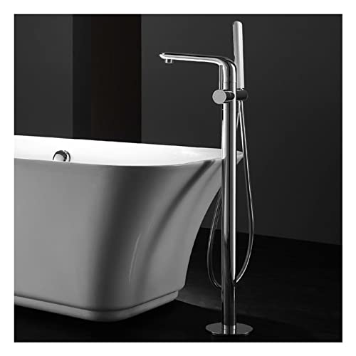 Moderner Badduschenmixer Hahnbad mit Hand duschen freistehende Wasserhahn heiß und kaltes Wasser Badewanne Tap Messing Set verchromtem Stil 1 Bad Duschfüller, Style11 LWX Moderner Badduschenmixer Hahnbad mit Hand duschen freistehende Wasserhahn heiß und kaltes Wasser Badewanne Tap Messing Set verchromtem Stil 1 Bad Duschfüller, Style11 LWX von YCVAWEOD
