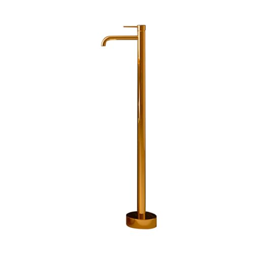 YCVAWEOD Moderner Badeschuhe Mixer TIPP bodenständiger Griffbodenmontage heißes und kaltes Badezimmer Freistehende Wasserhähnen Boden Gold Made in China LWX von YCVAWEOD
