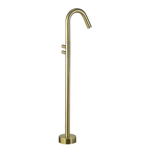 Moderner Badeschuhe Mixer Wasserhahn bodenständiger Griffboden mit heißem und kaltem Messing freistehende Badewanne Tapsboden mit bürstetem Gold in China hergestellt LWX Moderner Badeschuhe Mixer Wasserhahn bodenständiger Griffboden mit heißem und kaltem Messing freistehende Badewanne Tapsboden mit bürstetem Gold in China hergestellt LWX von YCVAWEOD