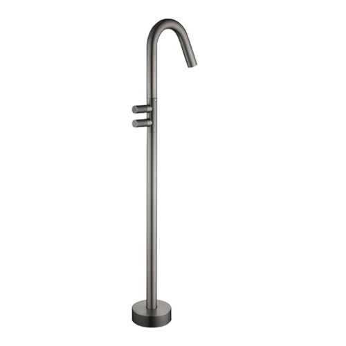 Moderner Badeschuhe Mixer Wasserhahn bodenständiger Griffboden mit heißem und kaltem Messing freistehende Badewanne Tapsboden mit bürstetem Gold in China hergestellt LWX Moderner Badeschuhe Mixer Wasserhahn bodenständiger Griffboden mit heißem und kaltem Messing freistehende Badewanne Tapsboden mit bürstetem Gold in China hergestellt LWX von YCVAWEOD