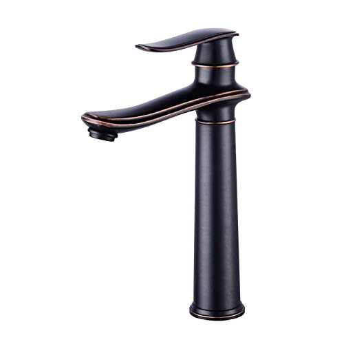 Moderner Chrom hoher Beckenmixer -Wasserhahn mit einem Griff für Waschbecken. Heiße und kaltes Wasser taps in mehreren Farben LWX Moderner Chrom hoher Beckenmixer -Wasserhahn mit einem Griff für Waschbecken. Heiße und kaltes Wasser taps in mehreren Farben LWX von YCVAWEOD