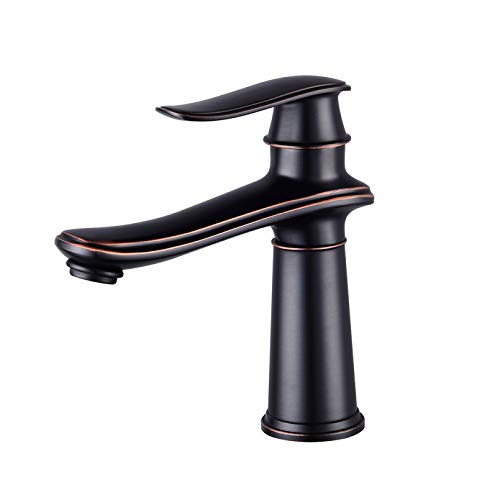 Moderner Chrom hoher Beckenmixer -Wasserhahn mit einem Griff für Waschbecken. Heiße und kaltes Wasser taps in mehreren Farben LWX von YCVAWEOD