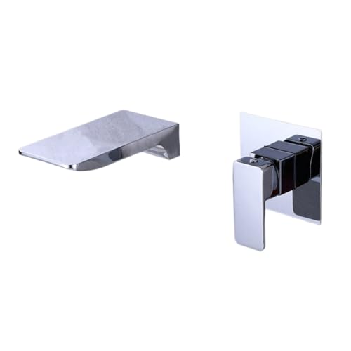YCVAWEOD Moderner schwarz silbernen Wandmontage Wasserhahn für Hotel Badezimmer Badezimmer Badezimmer LWX YCVAWEOD Moderner schwarz silbernen Wandmontage Wasserhahn für Hotel Badezimmer Badezimmer Badezimmer LWX von YCVAWEOD