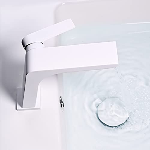 Moderner weißer Messing Wasserfall Waschbeckenmixer Hahn LWX Moderner weißer Messing Wasserfall Waschbeckenmixer Hahn LWX von YCVAWEOD