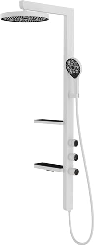 Ornamente Regen Duschsystem Dusche Wasserhahn Set Wall montiert 3-Wege-Regenmixer-Dusch-Kombination mit 3 Funktionen Handheld Spray, Rou LWX Ornamente Regen Duschsystem Dusche Wasserhahn Set Wall montiert 3-Wege-Regenmixer-Dusch-Kombination mit 3 Funktionen Handheld Spray, Rou LWX von YCVAWEOD