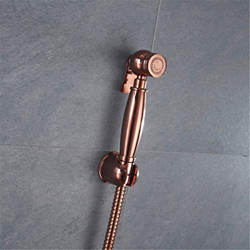 Roségold Bidet Spray Toilette Messing Handheld Windel Sprühgerät Duschset Shattaf Bidet Sprayer Wasserhahn Analreinigung Assal Bidet Dusche Shattaf Muslim, Set c LWX von YCVAWEOD