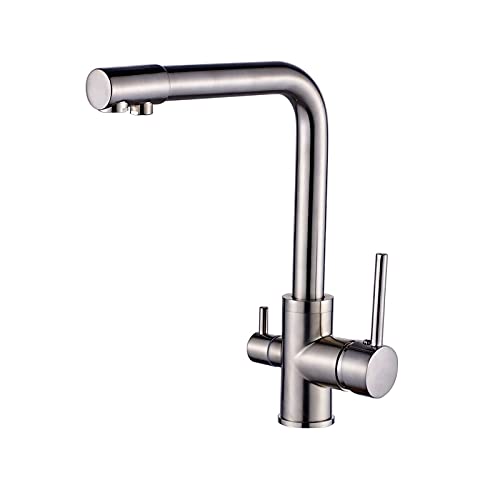 Rosengold Küchenspüle Wasserhahn mit Wasserreinigungsfilterdeck montiert 360 Rotationsmischhahn für Küchenspüle Antike gebürstete Finish LWX Rosengold Küchenspüle Wasserhahn mit Wasserreinigungsfilterdeck montiert 360 Rotationsmischhahn für Küchenspüle Antike gebürstete Finish LWX von YCVAWEOD