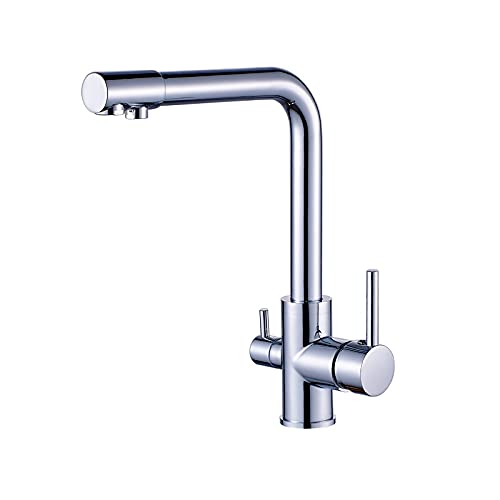 Rosengold Küchenspüle Wasserhahn mit Wasserreinigungsfilterdeck montiert 360 Rotationsmischhahn für Küchenspüle Antike gebürstete Finish LWX Rosengold Küchenspüle Wasserhahn mit Wasserreinigungsfilterdeck montiert 360 Rotationsmischhahn für Küchenspüle Antike gebürstete Finish LWX von YCVAWEOD