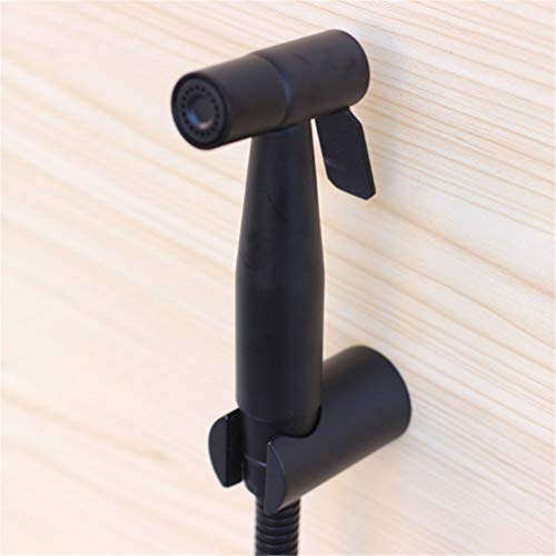 Schwarz 304 Edelstahl Bidet in Toilettensitzen Sprüharmaturen Dusche Sprühung WC Tragbares Loch und Ventilset Wandmontierter muslimischer Toilette Shattaf, B LWX Schwarz 304 Edelstahl Bidet in Toilettensitzen Sprüharmaturen Dusche Sprühung WC Tragbares Loch und Ventilset Wandmontierter muslimischer Toilette Shattaf, B LWX von YCVAWEOD
