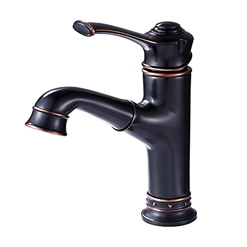 YCVAWEOD Schwarzer Kupfer Küche Ausziehen Mischer aus 360 ° Rotationsspüle Wasserhahn mit heißem und kaltem Wassersteuerung Eingang EIN Loch Badezimmer Becken Wasserhahn Universal Rotation Design für YCVAWEOD Schwarzer Kupfer Küche Ausziehen Mischer aus 360 ° Rotationsspüle Wasserhahn mit heißem und kaltem Wassersteuerung Eingang EIN Loch Badezimmer Becken Wasserhahn Universal Rotation Design für von YCVAWEOD