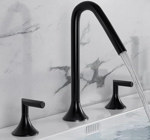 Split Drei-Loch-Becken Wasserhahn Badezimmerschrank Waschbecken Becken Heißer und kaltes Wasserhahn, Wasserbeschichtung LWX Split Drei-Loch-Becken Wasserhahn Badezimmerschrank Waschbecken Becken Heißer und kaltes Wasserhahn, Wasserbeschichtung LWX von YCVAWEOD