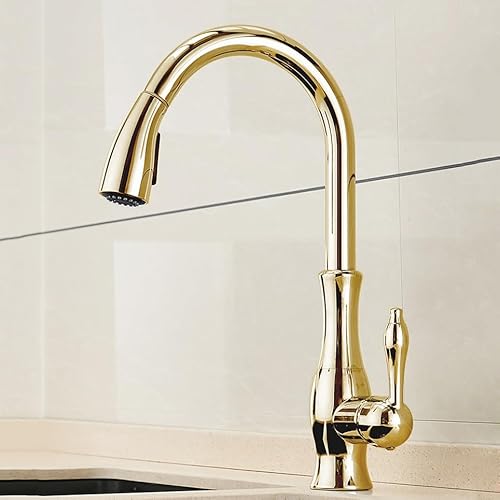 YCVAWEOD Spülenmischer Taps Ausziehen Spotspray mit 2 Spary -Modi Mixer Tap Kitchen Spüle 360 ° Schwenkküchenmischer Taps 1 Loch Chrom plattiert LWX YCVAWEOD Spülenmischer Taps Ausziehen Spotspray mit 2 Spary -Modi Mixer Tap Kitchen Spüle 360 ° Schwenkküchenmischer Taps 1 Loch Chrom plattiert LWX von YCVAWEOD