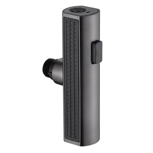 Tippen Sie auf Spray Head Replace Aerator Extender Tap Accessoires Multi -Funktion 3 in 1 geeignet für Badezimmer Küche grau LWX von YCVAWEOD