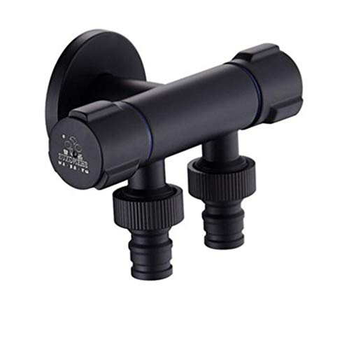 Toilette Bidet Wasserhähnen schwarzes Messing Single kalte Badezimmer Toilette Dusche Blasengefühle Sprühpistole Waschmaschine Wasserhahn Muslim Toilette Shattaf, Set 2 LWX von YCVAWEOD