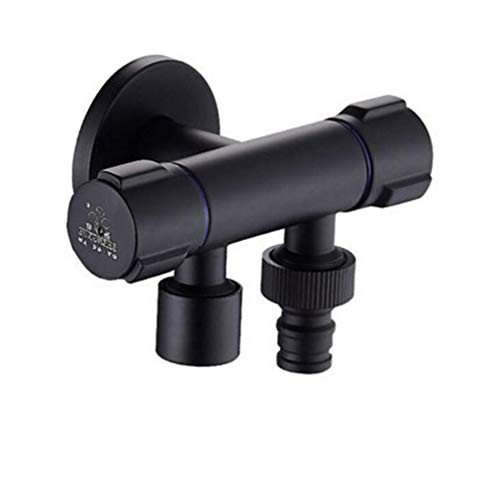 Toilette Bidet Wasserhähnen schwarzes Messing Single kalte Badezimmer Toilette Dusche Blasengefühle Sprühpistole Waschmaschine Wasserhahn Muslim Toilette Shattaf, Set 2 LWX von YCVAWEOD