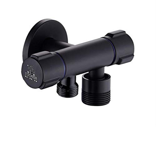 Toilette Bidet Wasserhähnen schwarzes Messing Single kalte Badezimmer Toilette Dusche Blasengefühle Sprühpistole Waschmaschine Wasserhahn Muslim Toilette Shattaf, Set 2 LWX von YCVAWEOD