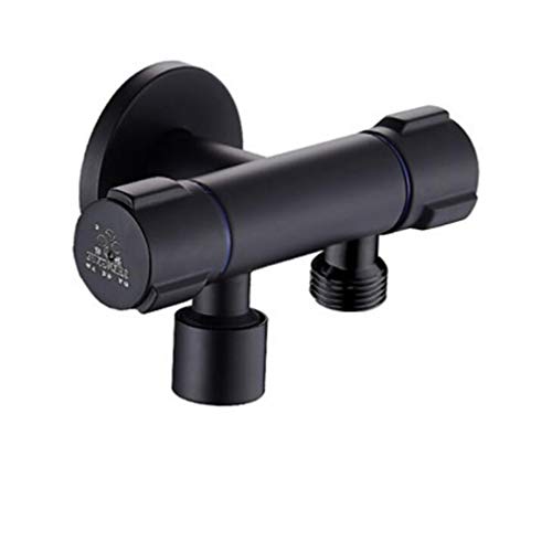 Toilette Bidet Wasserhähnen schwarzes Messing Single kalte Badezimmer Toilette Dusche Blasengefühle Sprühpistole Waschmaschine Wasserhahn Muslim Toilette Shattaf, Set 2 LWX von YCVAWEOD