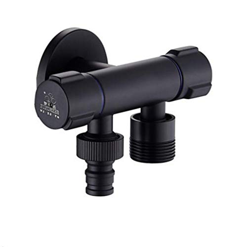 Toilette Bidet Wasserhähnen schwarzes Messing Single kalte Badezimmer Toilette Dusche Blasengefühle Sprühpistole Waschmaschine Wasserhahn Muslim Toilette Shattaf, Set 2 LWX von YCVAWEOD