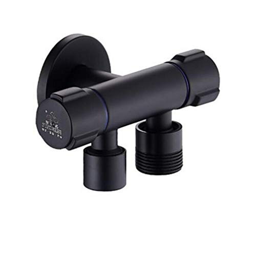 Toilette Bidet Wasserhähnen schwarzes Messing Single kalte Badezimmer Toilette Dusche Blasengefühle Sprühpistole Waschmaschine Wasserhahn Muslim Toilette Shattaf, Set 2 LWX von YCVAWEOD