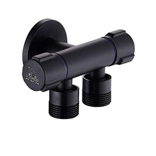 Toilette Bidet Wasserhähnen schwarzes Messing Single kalte Badezimmer Toilette Dusche Blasengefühle Sprühpistole Waschmaschine Wasserhahn Muslim Toilette Shattaf, Set 2 LWX von YCVAWEOD