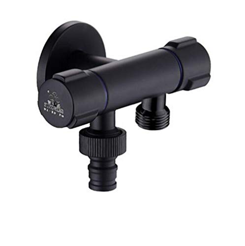 Toilette Bidet Wasserhähnen schwarzes Messing Single kalte Badezimmer Toilette Dusche Blasengefühle Sprühpistole Waschmaschine Wasserhahn Muslim Toilette Shattaf, Set 2 LWX von YCVAWEOD