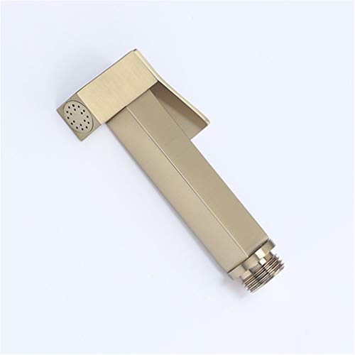Toilette Bidet Wasserhahn gebürstetes goldenes Messing Single kalte muslimische Dusche blasen Sprühpistole Düse Bidet Wasserhahn Analreinigung Assal Bidet Dusche Shattaf, Set 2 LWX Toilette Bidet Wasserhahn gebürstetes goldenes Messing Single kalte muslimische Dusche blasen Sprühpistole Düse Bidet Wasserhahn Analreinigung Assal Bidet Dusche Shattaf, Set 2 LWX von YCVAWEOD