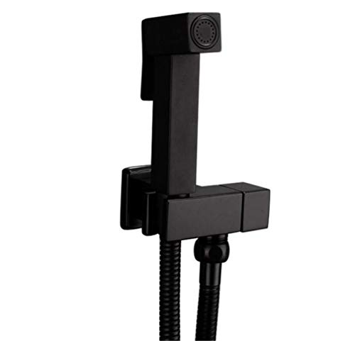 Toilette Bidet Wasserhahn quadratisch schwarz einzeln kalte Badezimmer Toilette Dusche Blowgefütterte Sprühpistole Düse Bidet Wasserhahn Badezimmer Hardware Muslim Toilette Shattaf, Sprühet Set LWX von YCVAWEOD