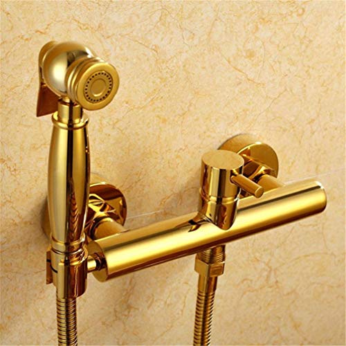 YCVAWEOD Toilette Hand Bidet Wasserhahn Bad Bidet Duschsprühgerät Messing T -Adapter 1,5 m Schlauch Tank Hakenhalter Spray Tragbare muslimische Toilette Shattaf, Set C. LWX YCVAWEOD Toilette Hand Bidet Wasserhahn Bad Bidet Duschsprühgerät Messing T -Adapter 1,5 m Schlauch Tank Hakenhalter Spray Tragbare muslimische Toilette Shattaf, Set C. LWX von YCVAWEOD