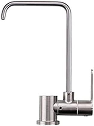 Trinkwasserfilter Tap Küchenspüle Wasserhahn gebürstetes Fenster abhischt 360 Rotation Küchenspüle Reiniger Wasserhahn passt um Umkehrosmose-Systeme 1/4 ''-D, F Bloring (c) LWX von YCVAWEOD