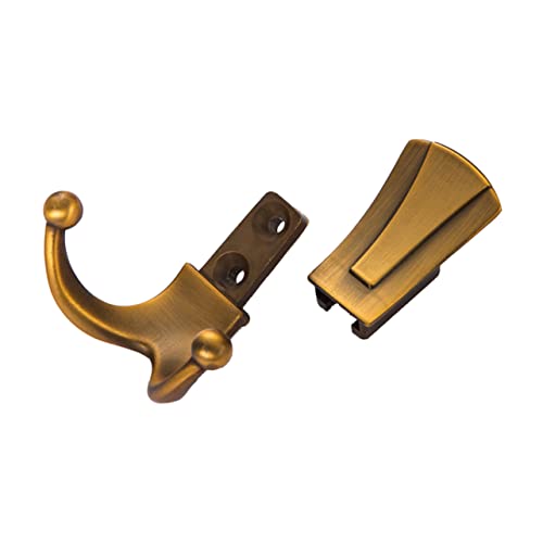 Wandmontierte Kleidung Rack Handtuch Kleiderbügel Kleiderbügel Badezimmer Handtücher Kleiderlader Haken Haken Rahmen Wandmontierte Kaffee Rack Wandmontierte Rack Kleidungsstange (Kaffee Mediu LWX von YCVAWEOD