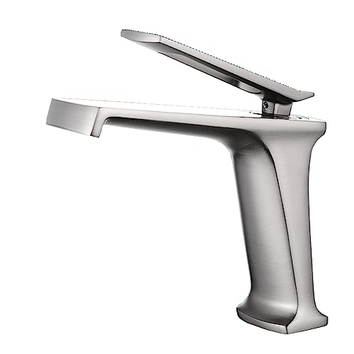 Waschbecken Zapfhaken für Badezimmer, Badezimmer -Haken Mixer Waschbecken, Badezimmer Taps Becken, Badezimmerhackmixer Dusche, eingriff 1 Loch Heiße und kalte gemischte Messing, gebürstetes Gold a Waschbecken Zapfhaken für Badezimmer, Badezimmer -Haken Mixer Waschbecken, Badezimmer Taps Becken, Badezimmerhackmixer Dusche, eingriff 1 Loch Heiße und kalte gemischte Messing, gebürstetes Gold a von YCVAWEOD