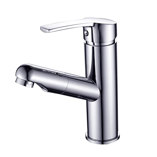 Waschbecken mit Ausziehen mit Auszug Sprühgerät heiß und kalte eingriff eingerichtbarer 360 ° Rotatable Anti-Splash-Auszugsdüsenbeckenmischer kompatibel mit Badgefäßbecken kompatibel LWX Waschbecken mit Ausziehen mit Auszug Sprühgerät heiß und kalte eingriff eingerichtbarer 360 ° Rotatable Anti-Splash-Auszugsdüsenbeckenmischer kompatibel mit Badgefäßbecken kompatibel LWX von YCVAWEOD