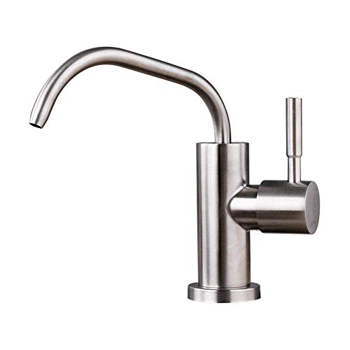 Waschmischer-Hahn, Wasserhahn, Spüle Spüle reiner Wasserhahn, Wasserreiniger, Schwanenhals, 1/2 "oder 1/4"/1-stetloser Stahldraht Drawi LWX von YCVAWEOD