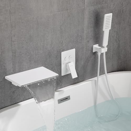 YCVAWEOD Wasserfall Bad Duschmischer Hahn gebürstet Wasserfall Badmixer mit Duschwandkontschleder LWX YCVAWEOD Wasserfall Bad Duschmischer Hahn gebürstet Wasserfall Badmixer mit Duschwandkontschleder LWX von YCVAWEOD