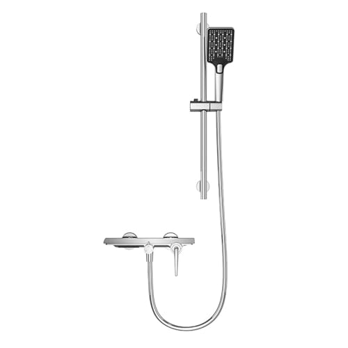 Wasserfall Badmixer Haken mit Duschgrau Bad Duschmischer Tippwand montiert (Gold) LWX von YCVAWEOD