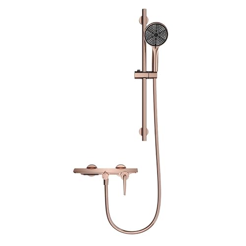 Wasserfall Badmixer Haken mit Duschgrau Bad Duschmischer Tippwand montiert (Gold) LWX von YCVAWEOD