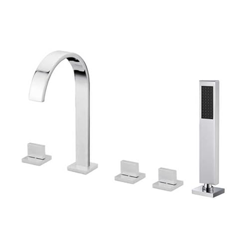YCVAWEOD Wasserfall Badmixer Tippset - 5 Loch Heiße und kalte Messingbadewanne mit der Dusche für das Badezimmer abziehen LWX YCVAWEOD Wasserfall Badmixer Tippset - 5 Loch Heiße und kalte Messingbadewanne mit der Dusche für das Badezimmer abziehen LWX von YCVAWEOD