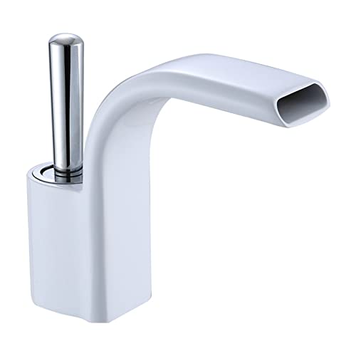 Wasserfall Wasserhahn Badezimmer Heißer Kaltmixer Krandeck montieren ein Griff Loch Loch Tap Basin Waschtisch Waschbecken Waschbecken Kupfer LWX Wasserfall Wasserhahn Badezimmer Heißer Kaltmixer Krandeck montieren ein Griff Loch Loch Tap Basin Waschtisch Waschbecken Waschbecken Kupfer LWX von YCVAWEOD