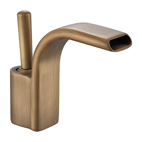 Wasserfall Wasserhahn Badezimmer Heißer Kaltmixer Krandeck montieren ein Griff Loch Loch Tap Basin Waschtisch Waschbecken Waschbecken Kupfer LWX Wasserfall Wasserhahn Badezimmer Heißer Kaltmixer Krandeck montieren ein Griff Loch Loch Tap Basin Waschtisch Waschbecken Waschbecken Kupfer LWX von YCVAWEOD