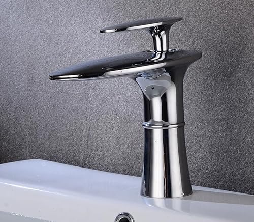 Wasserfallarmatur heiße und kalte Handwäsche, Toilette, Badschrank, Beckenhahn, elektroplieren hoch LWX Wasserfallarmatur heiße und kalte Handwäsche, Toilette, Badschrank, Beckenhahn, elektroplieren hoch LWX von YCVAWEOD
