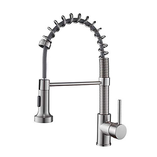 Wasserhähne Waschbeckenmixer mit Ausziehen Wasser Wasserhahn Tippen Sie Sppull-Out Küchenarmatur Nickel Pull Down Küche Spüle Wasserhahn Heiße Kälte Total Messing Küchenmixer Tap-Chrom/Schwarz/A. LWX Wasserhähne Waschbeckenmixer mit Ausziehen Wasser Wasserhahn Tippen Sie Sppull-Out Küchenarmatur Nickel Pull Down Küche Spüle Wasserhahn Heiße Kälte Total Messing Küchenmixer Tap-Chrom/Schwarz/A. LWX von YCVAWEOD