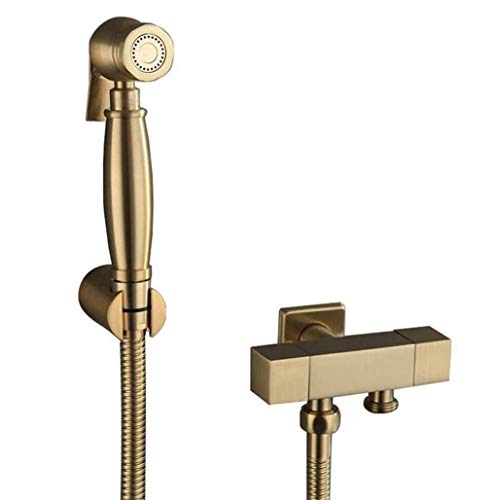 Wasserkipp, goldenes Messing Heiße und kaltes Wasser Bidet Badezimmer Handdusche Bidet Toilettensprühgerät Hygienische Duschwand Bidet Taps Set/D LWX Wasserkipp, goldenes Messing Heiße und kaltes Wasser Bidet Badezimmer Handdusche Bidet Toilettensprühgerät Hygienische Duschwand Bidet Taps Set/D LWX von YCVAWEOD