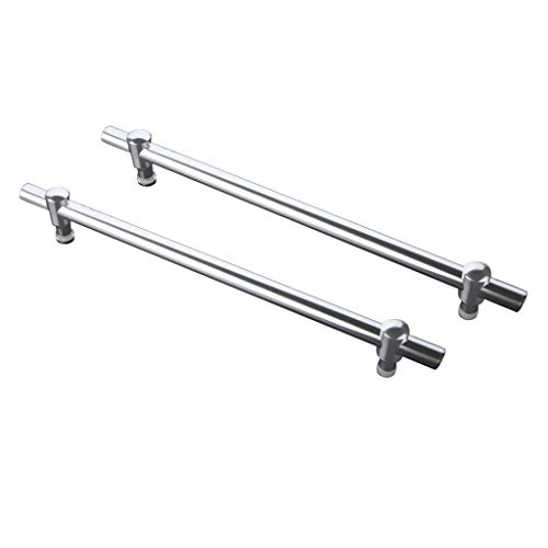 YCVAWEOD Aluminiumlegierung Duschtürgriffe | Loch zu Loch Verstellbares Glas -Tür -Druck und Pullstange | Dusch -Ersatzsets für einzelne Türknauf (Größe: 1PCs) LWX von YCVAWEOD