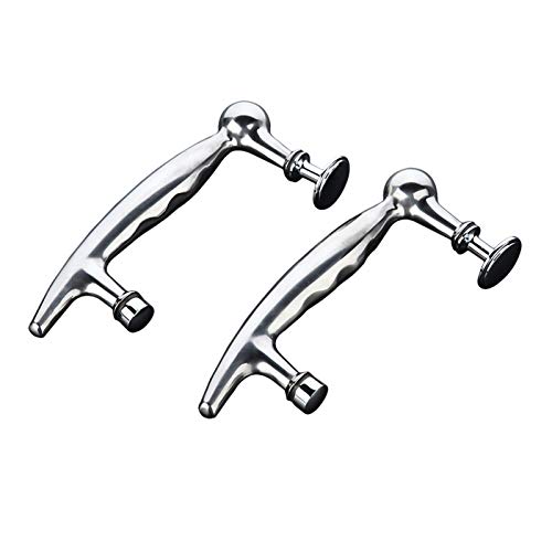 YCVAWEOD Badezimmer -Duschtürgriff für Glasinstallation, 304 Edelstahl einzelne Tür Sicherheitsgrabungsstange Druck- und Ziehgriffssätze, 1pcs/2pcs (Größe: 2pcs) LWX von YCVAWEOD
