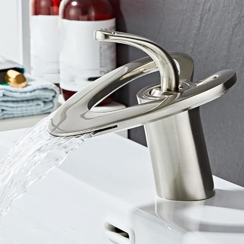 YCVAWEOD Beckenmixer Leitungswasserfall Basin Tippen Sie nach Badezimmern EIN Griff Badezimmer Waschbecken Haken Messing 1 Loch Chrom in China hergestellt LWX YCVAWEOD Beckenmixer Leitungswasserfall Basin Tippen Sie nach Badezimmern EIN Griff Badezimmer Waschbecken Haken Messing 1 Loch Chrom in China hergestellt LWX von YCVAWEOD