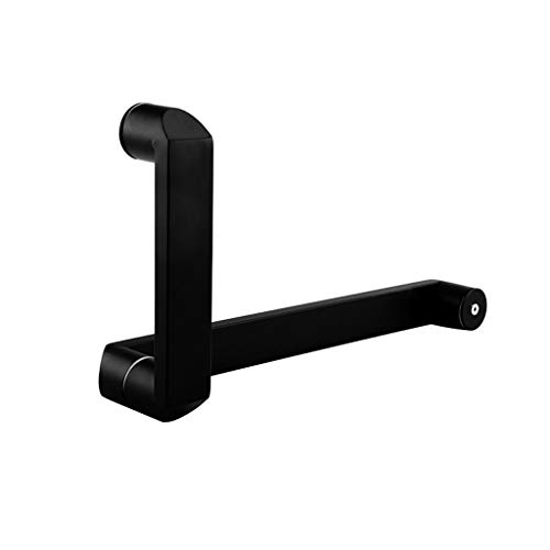 YCVAWEOD Glastürgriff für Duschbad, Edelstahl Mattschwarzer Türgriff Hardware Sicherheitsgrabungsstangenschieben und Zughandschall (Farbe: 300 mm+450 mm) LWX von YCVAWEOD