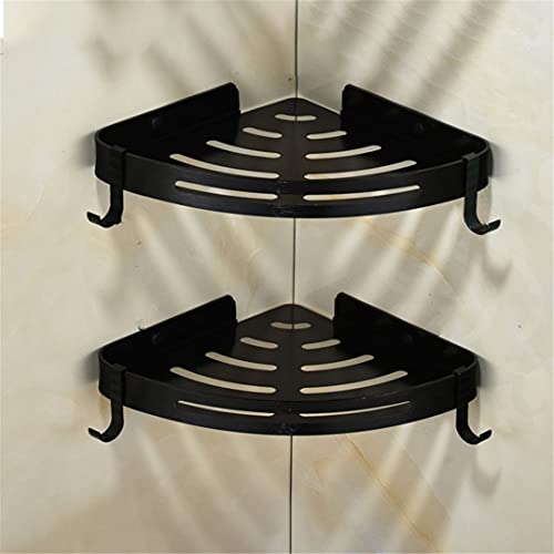 YCVAWEOD Schwarzer Eckregal Aluminium Badezimmer Lagerregale Wandmontierte Handtuchregal Kein Bohrer Dusche Nizer Raumsparende Badezimmerzubehör Set von 3 3 LWX YCVAWEOD Schwarzer Eckregal Aluminium Badezimmer Lagerregale Wandmontierte Handtuchregal Kein Bohrer Dusche Nizer Raumsparende Badezimmerzubehör Set von 3 3 LWX von YCVAWEOD